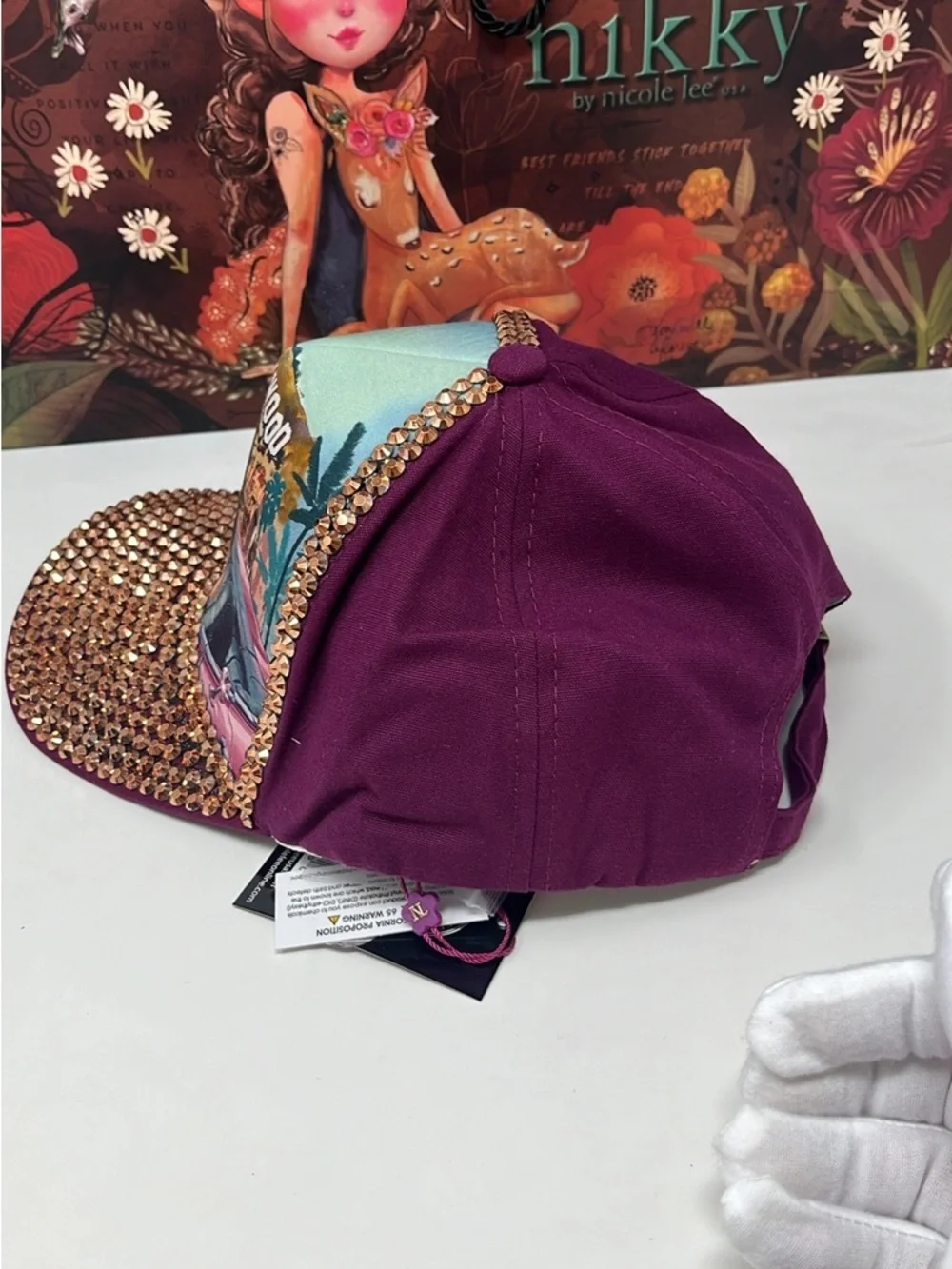 Hat Cap  with rhinestone NWT